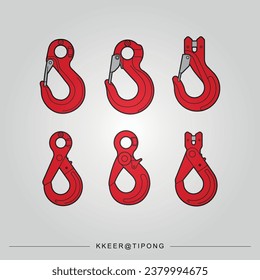 Safety Hook for lifting heavy objects.