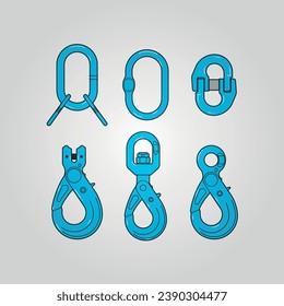 Safety hook for lifting heavy objects.