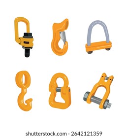 Safety hooks metal component and accessories