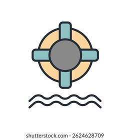 safety icon collection .design style with background