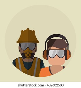 Safety icon design, vector illustration