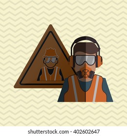 Safety icon design, vector illustration