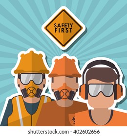 Safety icon design, vector illustration