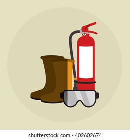Safety icon design, vector illustration