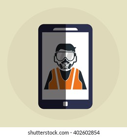 Safety icon design, vector illustration