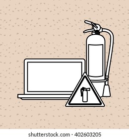 Safety icon design, vector illustration