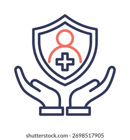 Elemento de icono de seguridad para el diseño
