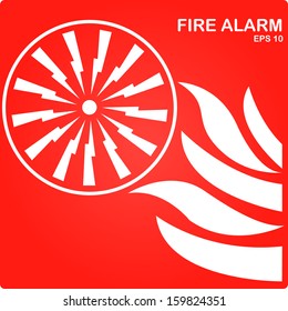 Safety icon  Fire Alarm  EPS10  easy to edit 