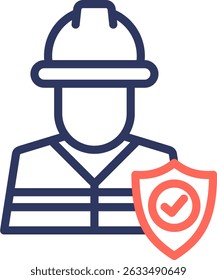 Safety Icon Line Color Vector Illustration