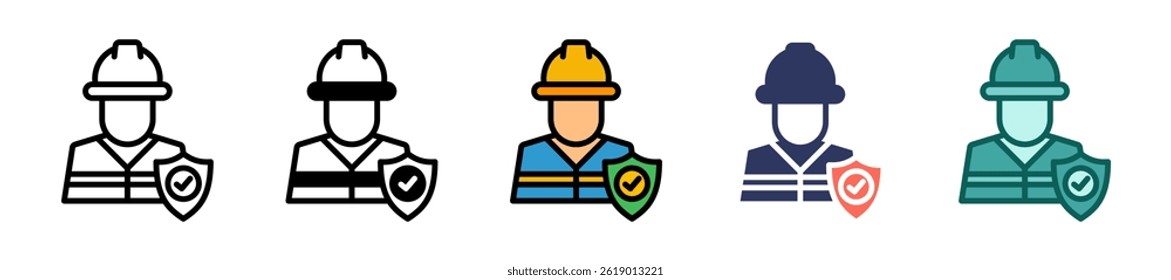 Safety Icon Multiple Vector Illustration