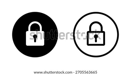 Safety icon, security sign, padlock and privacy icons, password ui ux