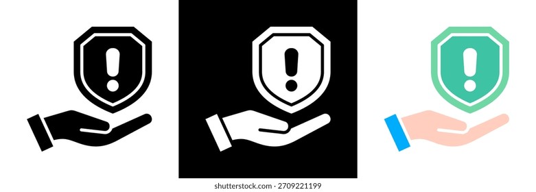 Safety Icon Set Glyph vector Illustration