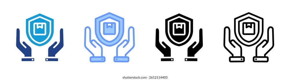 Safety icon set multiple style collection