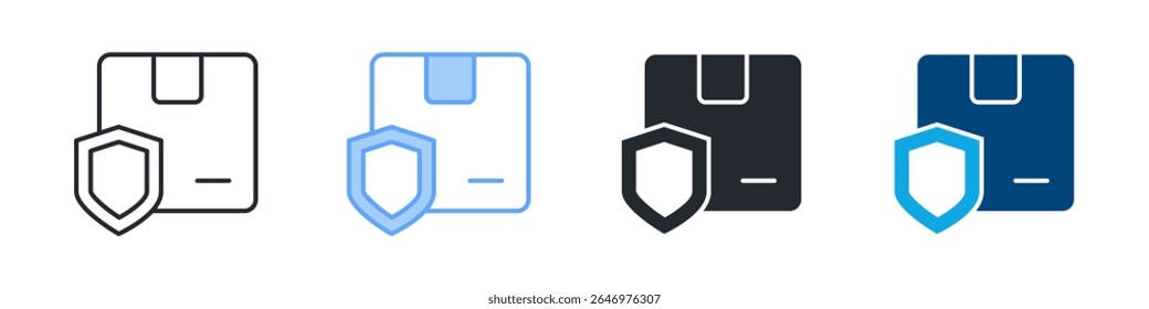 Safety Icon Set Multiple Style. Designed In Outline, Blue, Glyph, Dual Tone