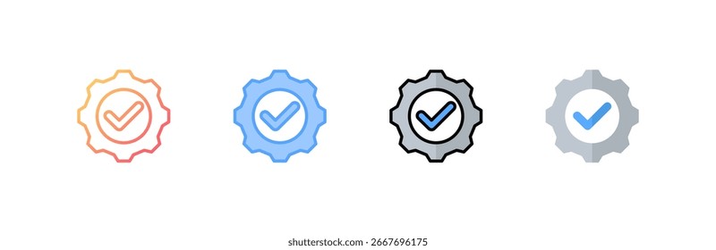 Safety icon set multiple style collection