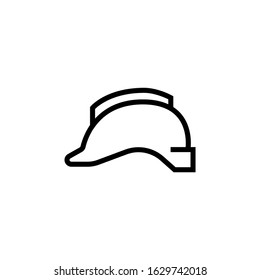 Safety icon symbol in linear, lineout icon style isolated on white background
