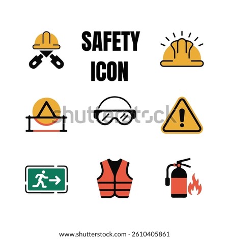 safety icon vector illustration , this is a editable file.