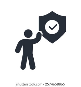 safety icon. vector.Editable stroke.linear style sign for use web design,logo.Symbol illustration.