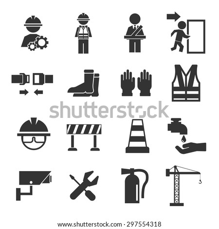 safety icons set