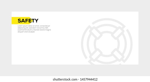 SAFETY AND ILLUSTRATION ICON CONCEPT