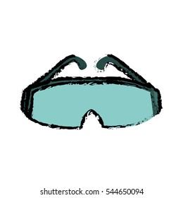 safety industrial glasses icon vector illustration graphic design