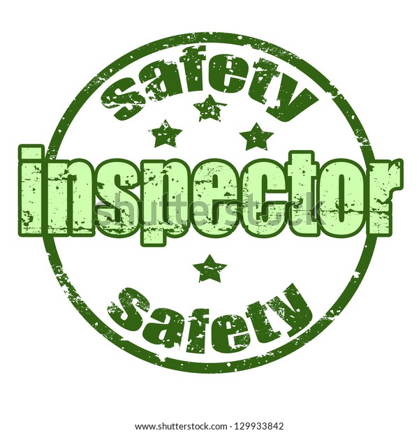 Safety Inspector Grunge Rubber Stamp Stock Vector (royalty Free 