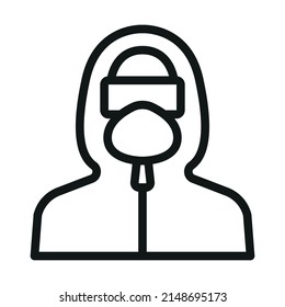 icono de la chaqueta de seguridad. Negro sobre fondo blanco aislado