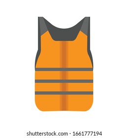 safety jacket simple illustration vector clip art