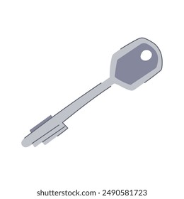 safety key cartoon. secure unlock, access open, protect closed safety key sign. isolated symbol vector illustration