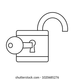 safety lock icon image 