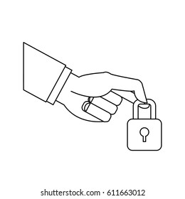 safety lock icon image 