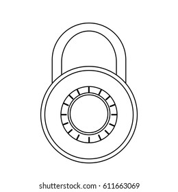 safety lock icon image 