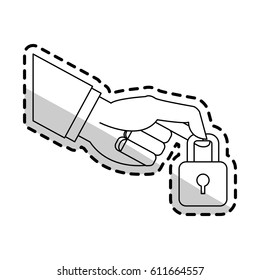 safety lock icon image 