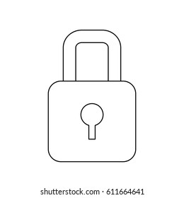 safety lock icon image 