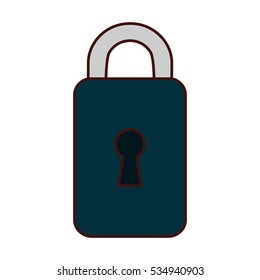 safety lock icon image vector illustration design 