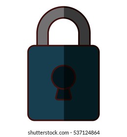 safety lock icon image vector illustration design 
