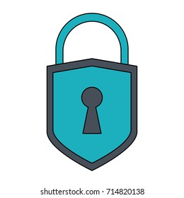 safety lock with keyhole on front icon image 