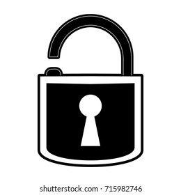 safety lock with keyhole on front icon image 