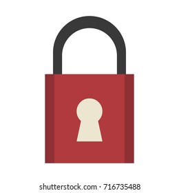 safety lock with keyhole on front icon image 