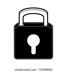 safety lock with keyhole on front icon image 