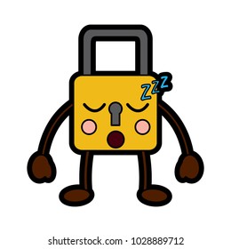 safety lock sleeping emoji icon image 