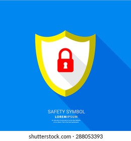 Safety lock symbol.