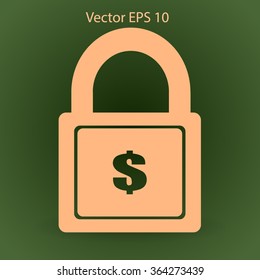 safety lock vector illustration