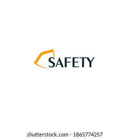 safety logo. Minimalistic logo vector on white background