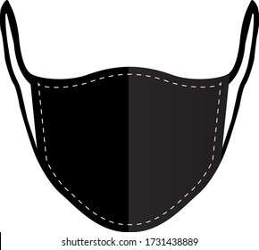 safety mask design icon vector 