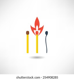 Safety match icon