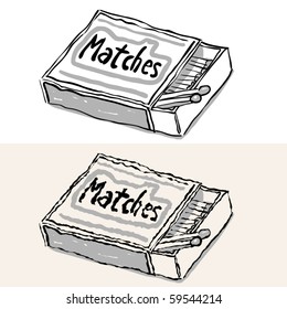 safety matches. rough and smooth