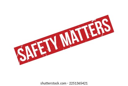 Safety Matters Rubber Stamp Seal Vector