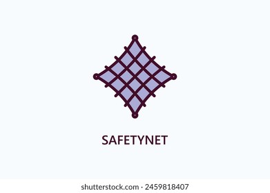 Ilustración Del Icono O Del Logotipo Del Vector De Red De Seguridad