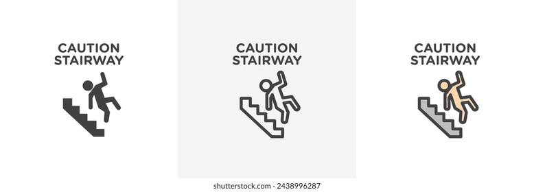 Safety Notice for Stair Use. Caution on Slippery Staircases. Stairway Hazard Warning